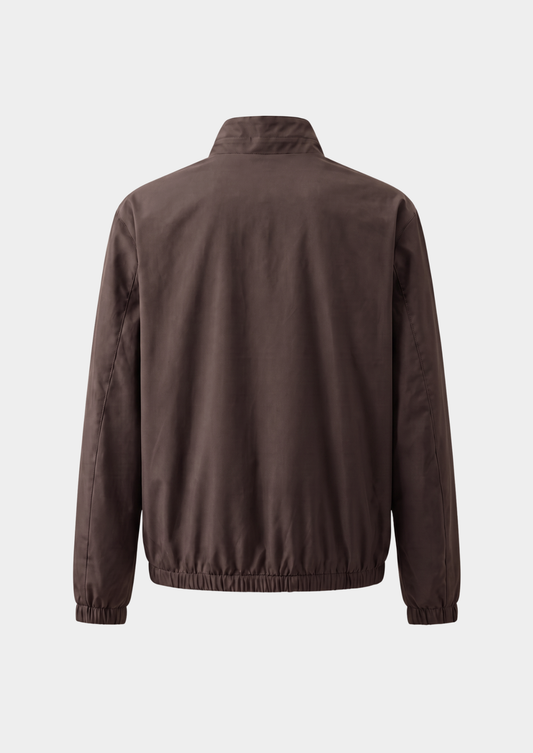 Coffee Technical Windbreaker Jacket | Auremmont