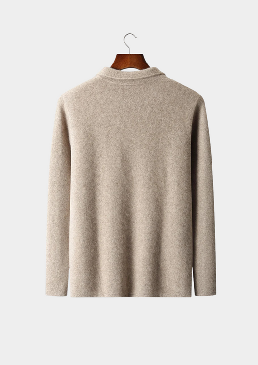 Premium Cashmere Zipper Cardigan | Auremmont