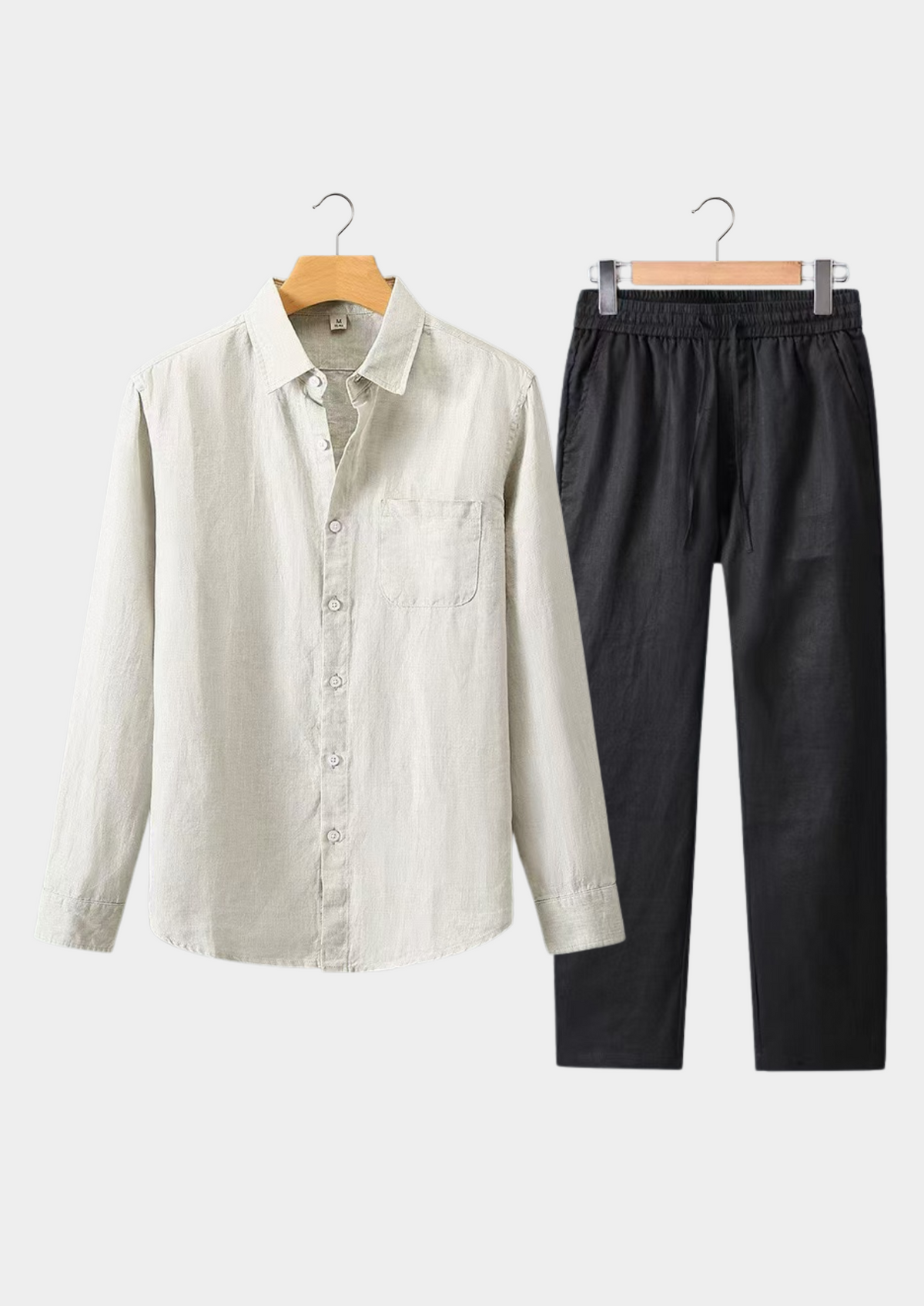 Dolcevita Longsleeve Summer Set - Beige/black | Auremmont