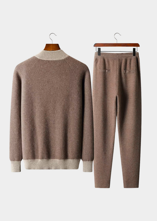Premium Cashmere Sand Torino Leisure Set | Auremmont
