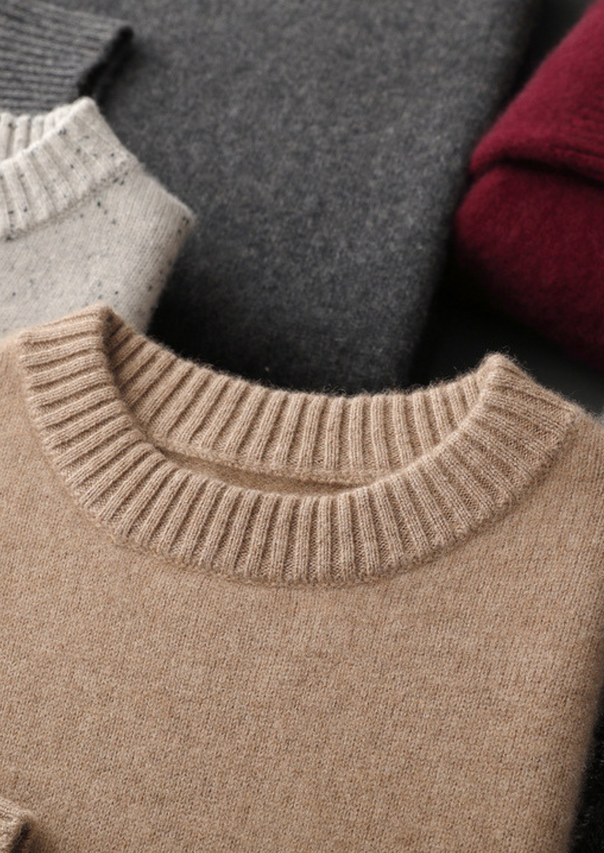 Pure Cashmere Beige Essential Crewneck | Auremmont