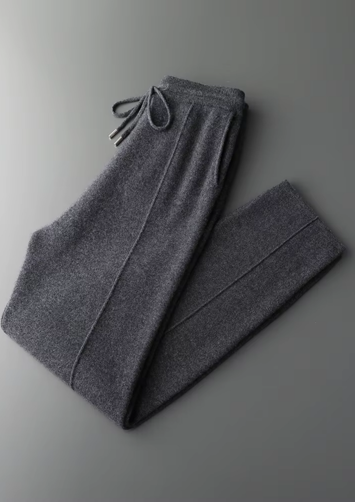 Pure Extra-Fine Merino Wool Dark Gray Falconi Set | Auremmont