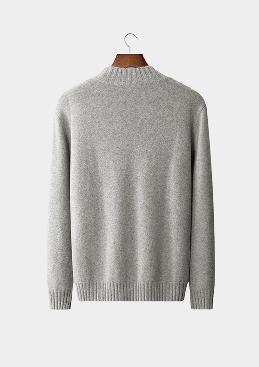Pure Cashmere Mockneck Sweater | Auremmont