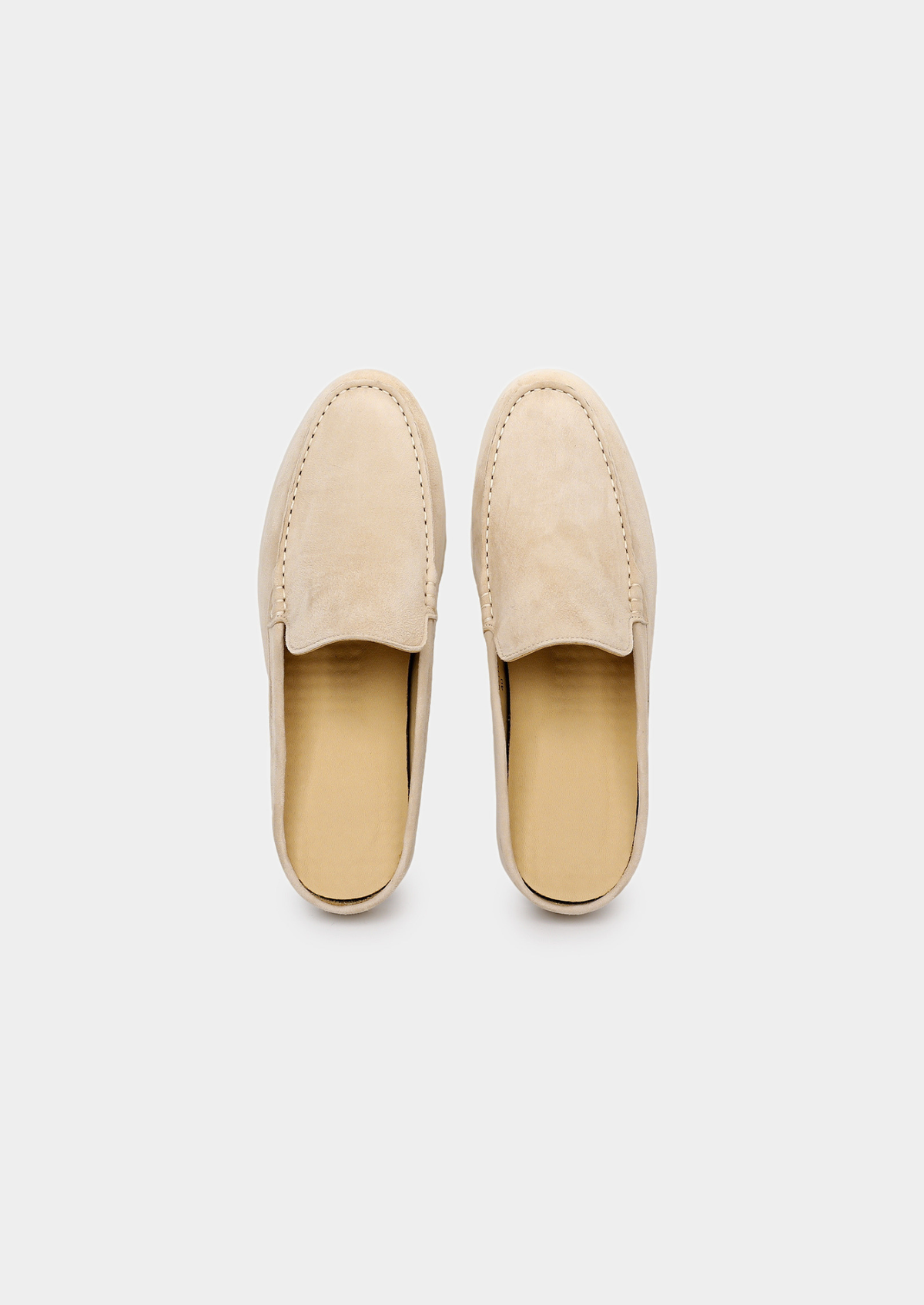 Ivory Marina Suede Slipper | Auremmont