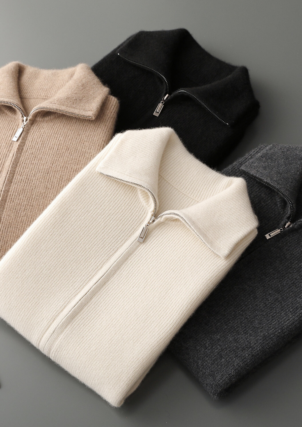 Pure Cashmere Dark Gray Body Warmer Vest | Auremmont