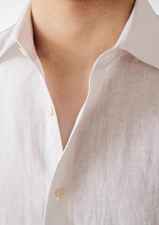 Portofino Coastal Shirt - White | Auremmont