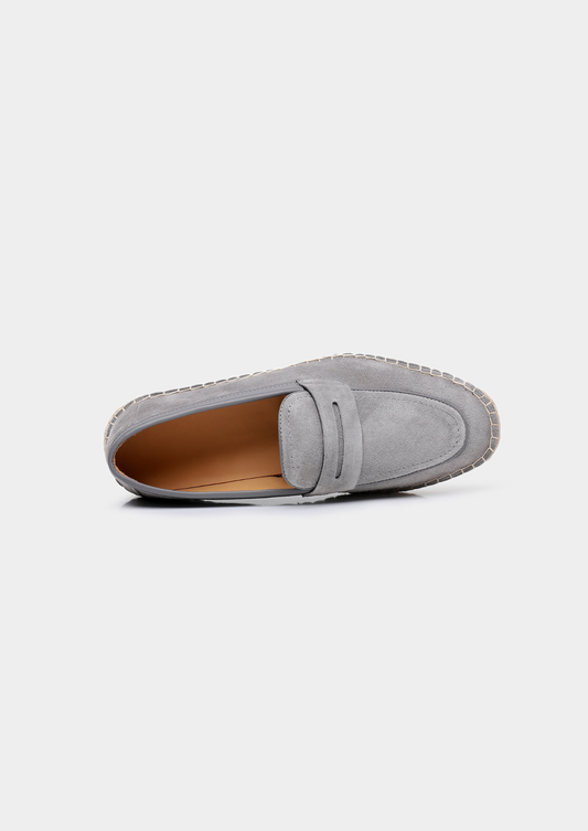 Penny Seaside Espadrilles - Light Gray | Auremmont