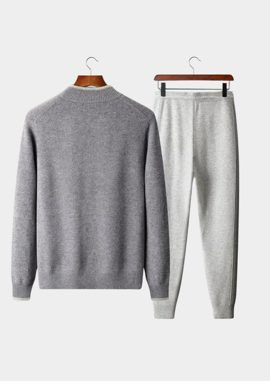 Pure Extra-Fine Merino Wool Two Tone Set | Auremmont