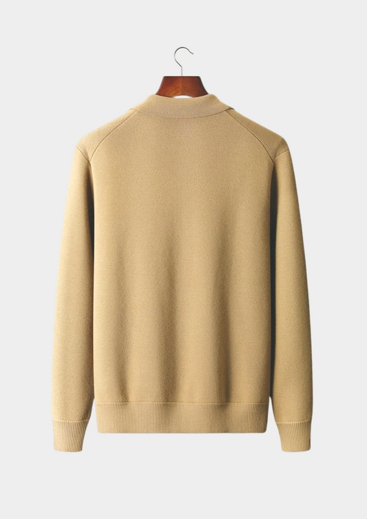 Pure Extra-Fine Merino Wool Button Overshirt | Auremmont