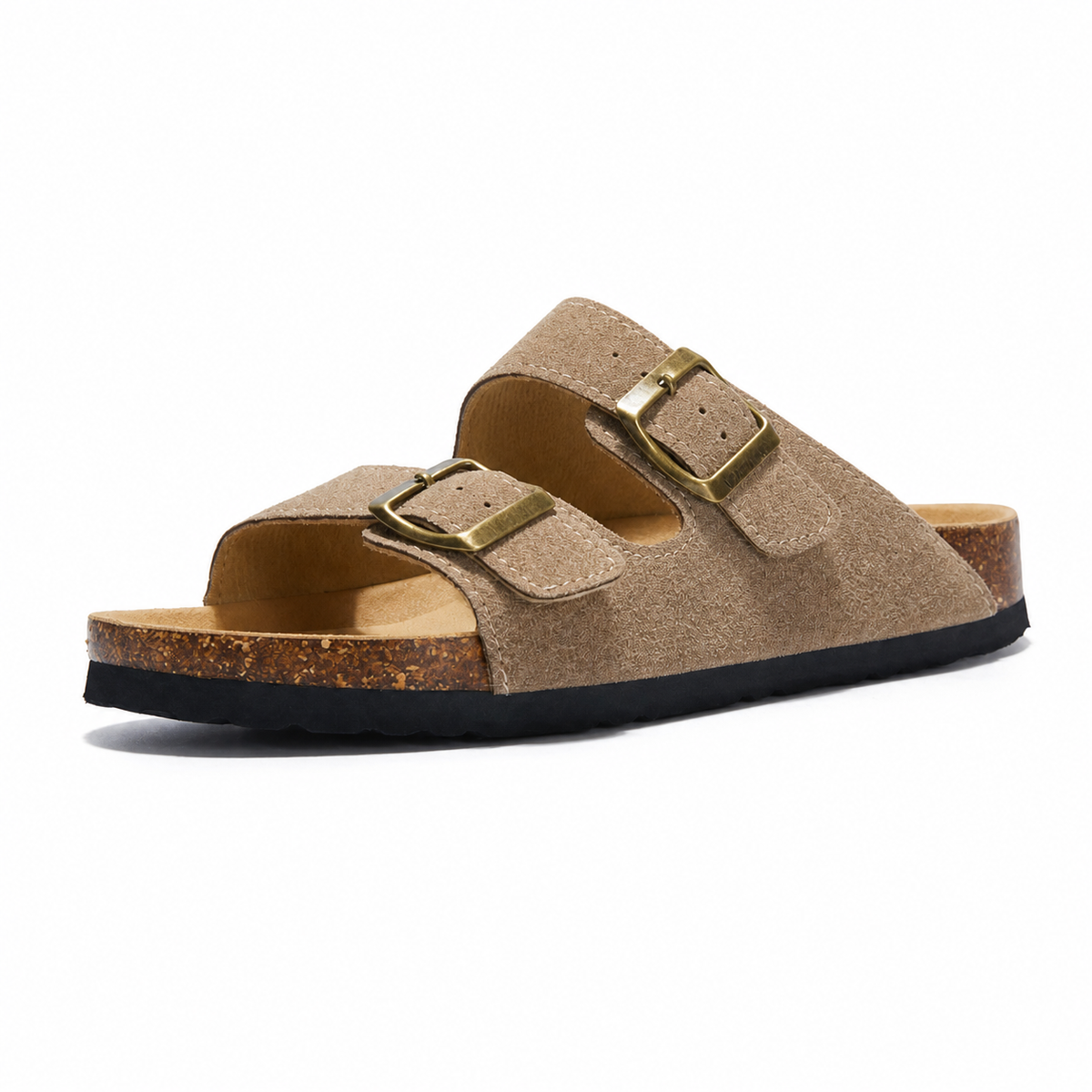 Maibulun Suede Arizona Sandals - Sand | Auremmont