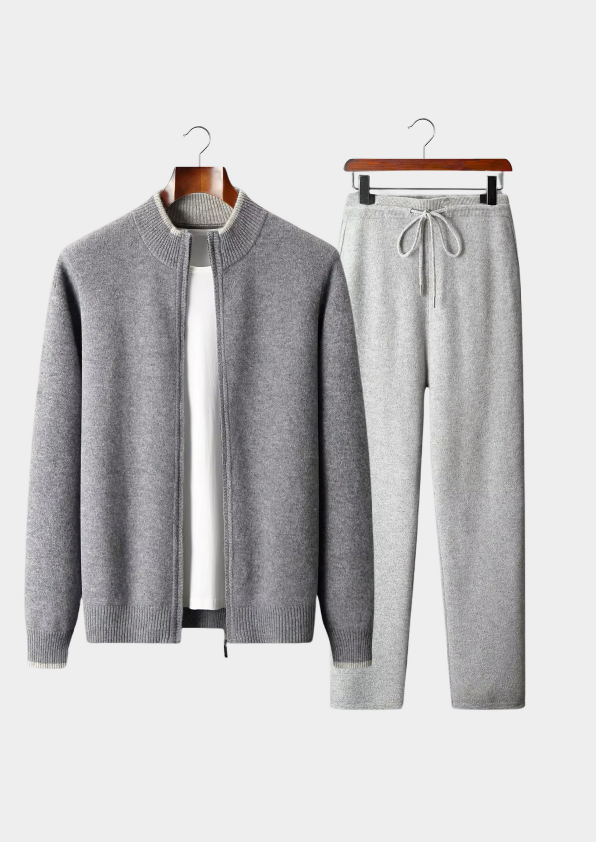 Pure Extra-Fine Merino Wool Two Tone Set | Auremmont