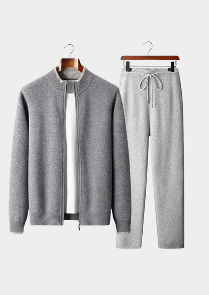 Pure Extra-Fine Merino Wool Two Tone Set | Auremmont
