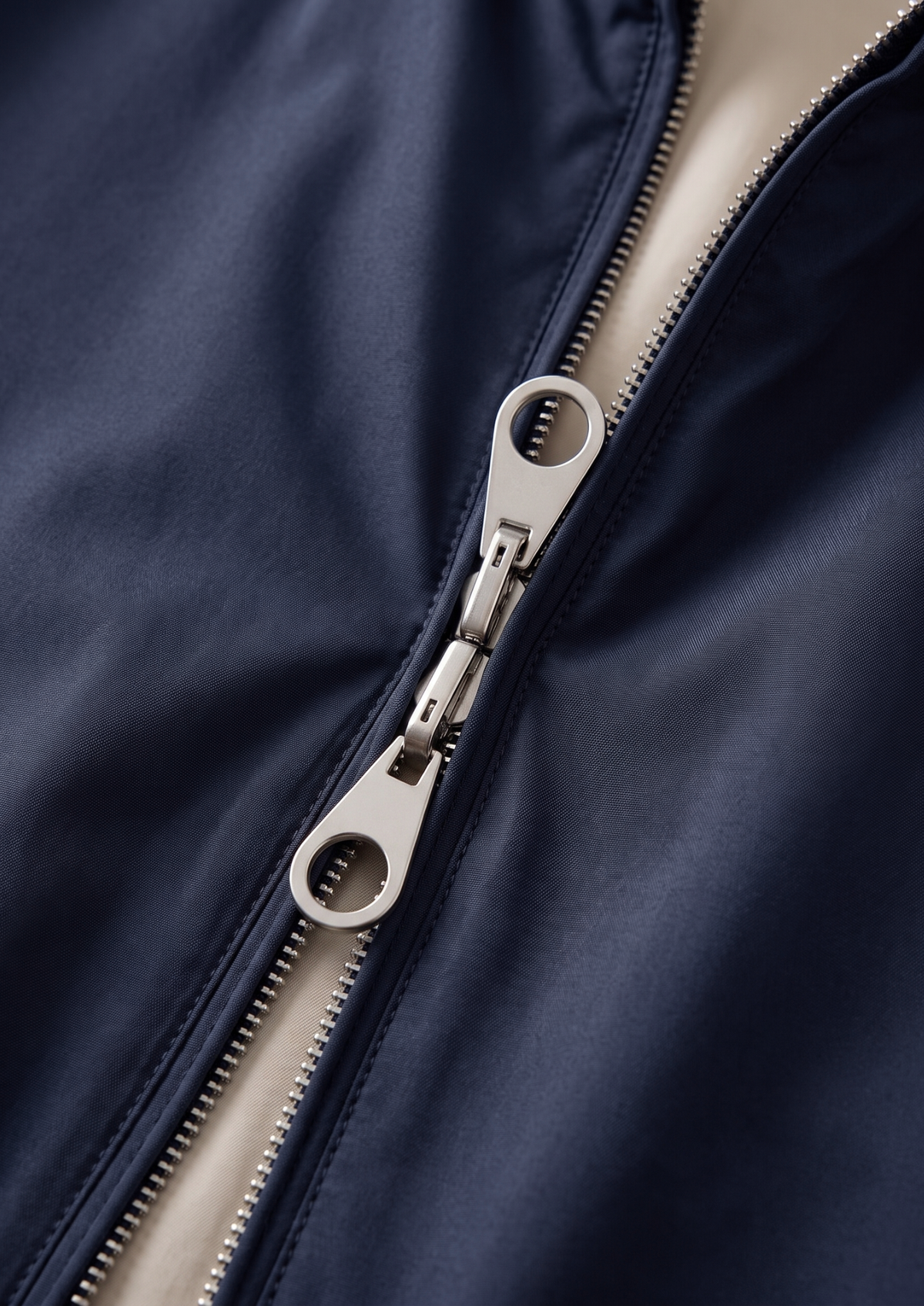 Navy Blue Technical Windbreaker Jacket | Auremmont