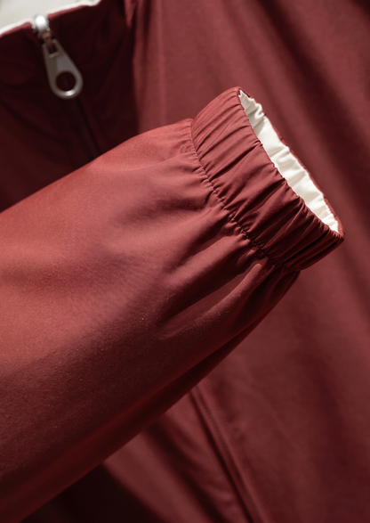 Brick Red Technical Windbreaker Jacket | Auremmont