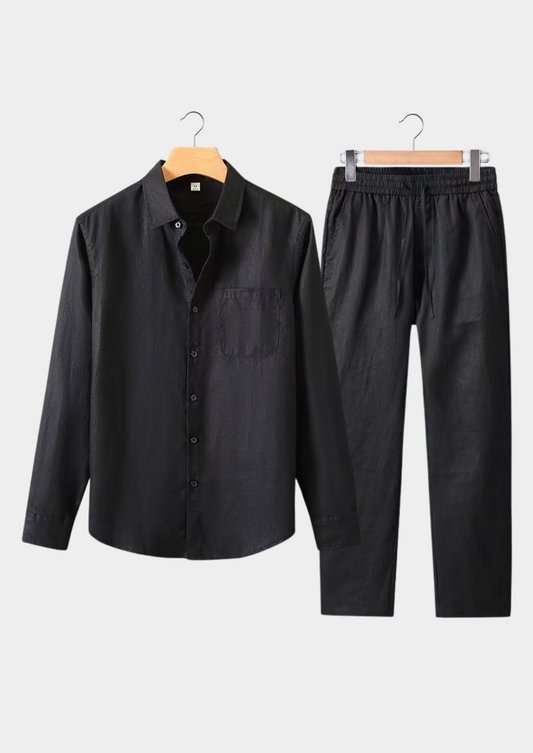 Dolcevita Longsleeve Summer Set - All Black | Auremmont