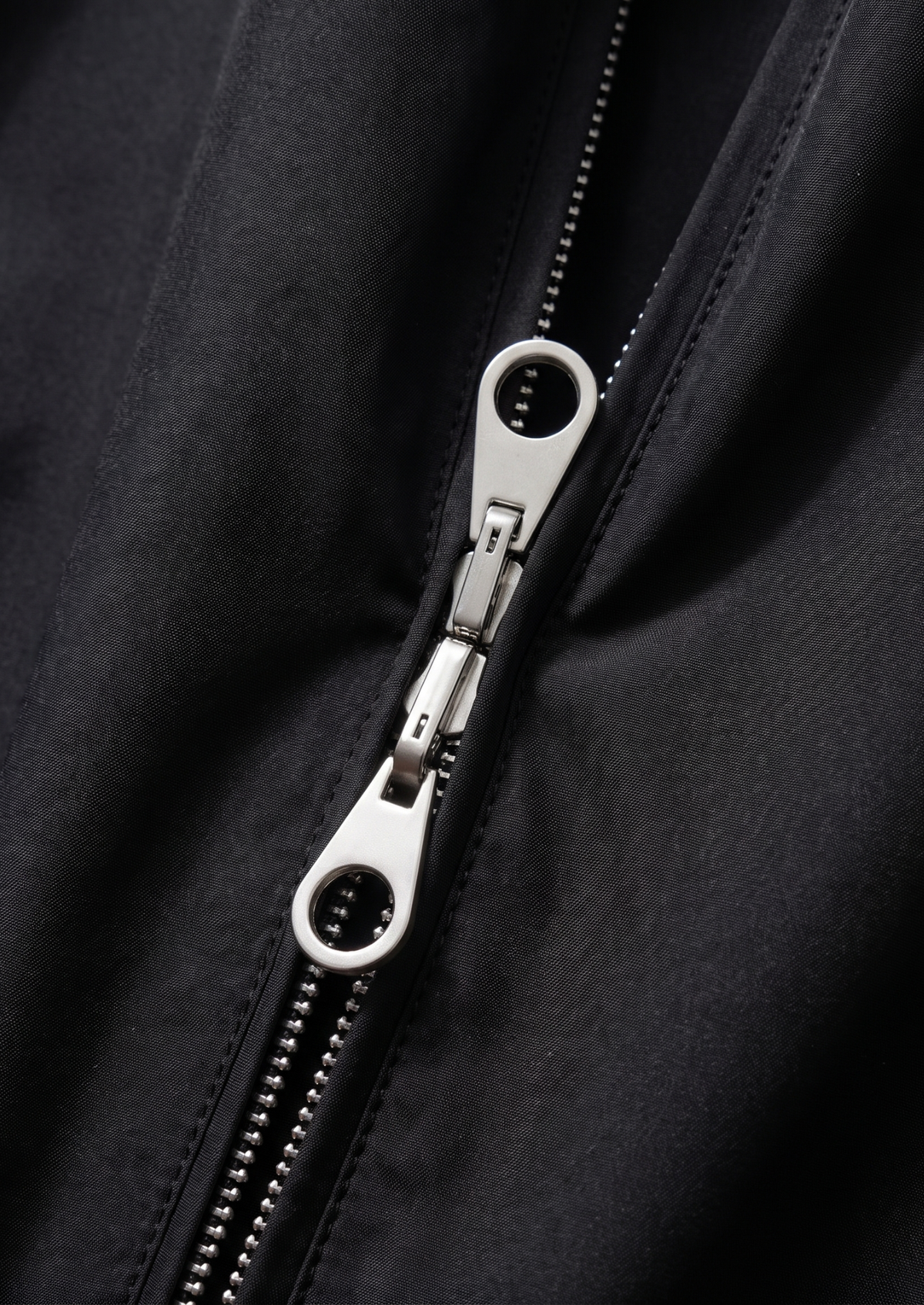 Black Technical Windbreaker Jacket | Auremmont