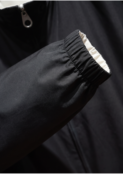Black Technical Windbreaker Jacket | Auremmont