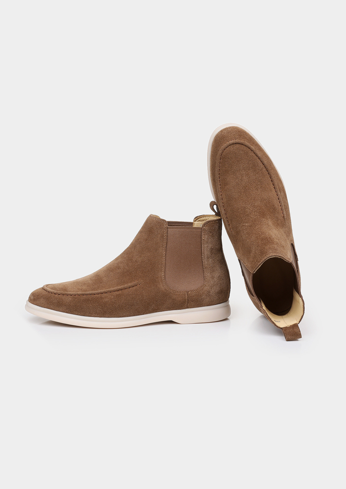Light Brown Suede Chelsea Boot | Auremmont