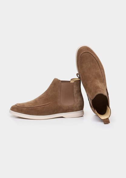 Light Brown Suede Chelsea Boot | Auremmont