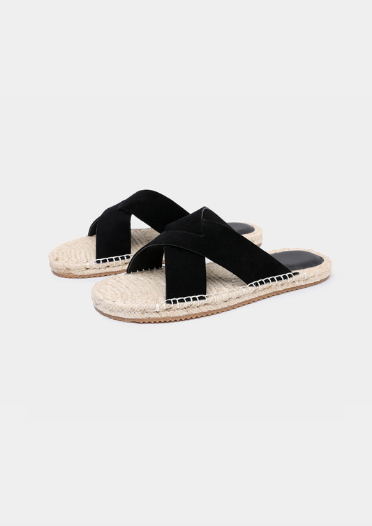 Black Resort Sandal | Auremmont