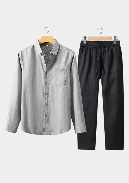 Dolcevita Longsleeve Summer Set - Gray/black | Auremmont