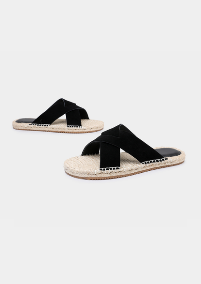 Black Resort Sandal | Auremmont