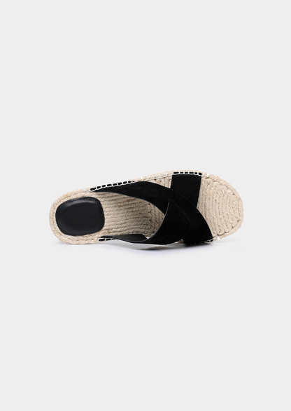 Black Resort Sandal | Auremmont