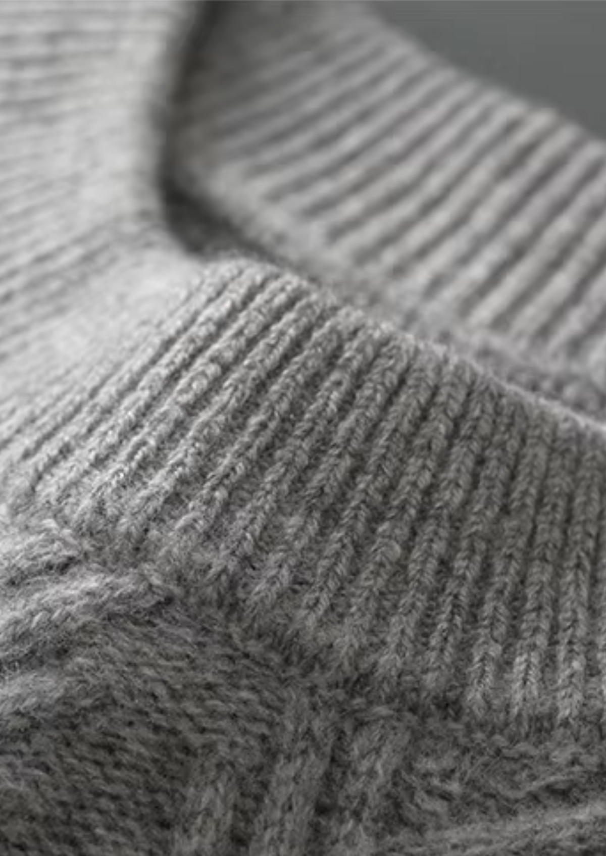 Pure Extra-Fine Merino Wool Herringbone Crewneck | Auremmont