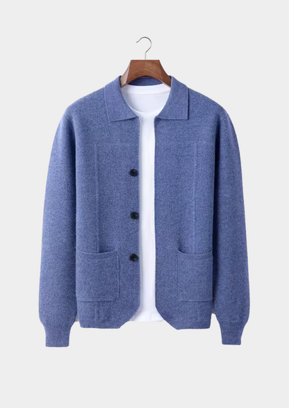 Pure Extra-Fine Merino Wool Button Overshirt | Auremmont