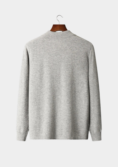 Pure Extra-Fine Merino Wool Polo Cardigan | Auremmont