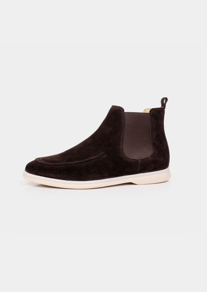 Coffee Suede Chelsea Boot | Auremmont