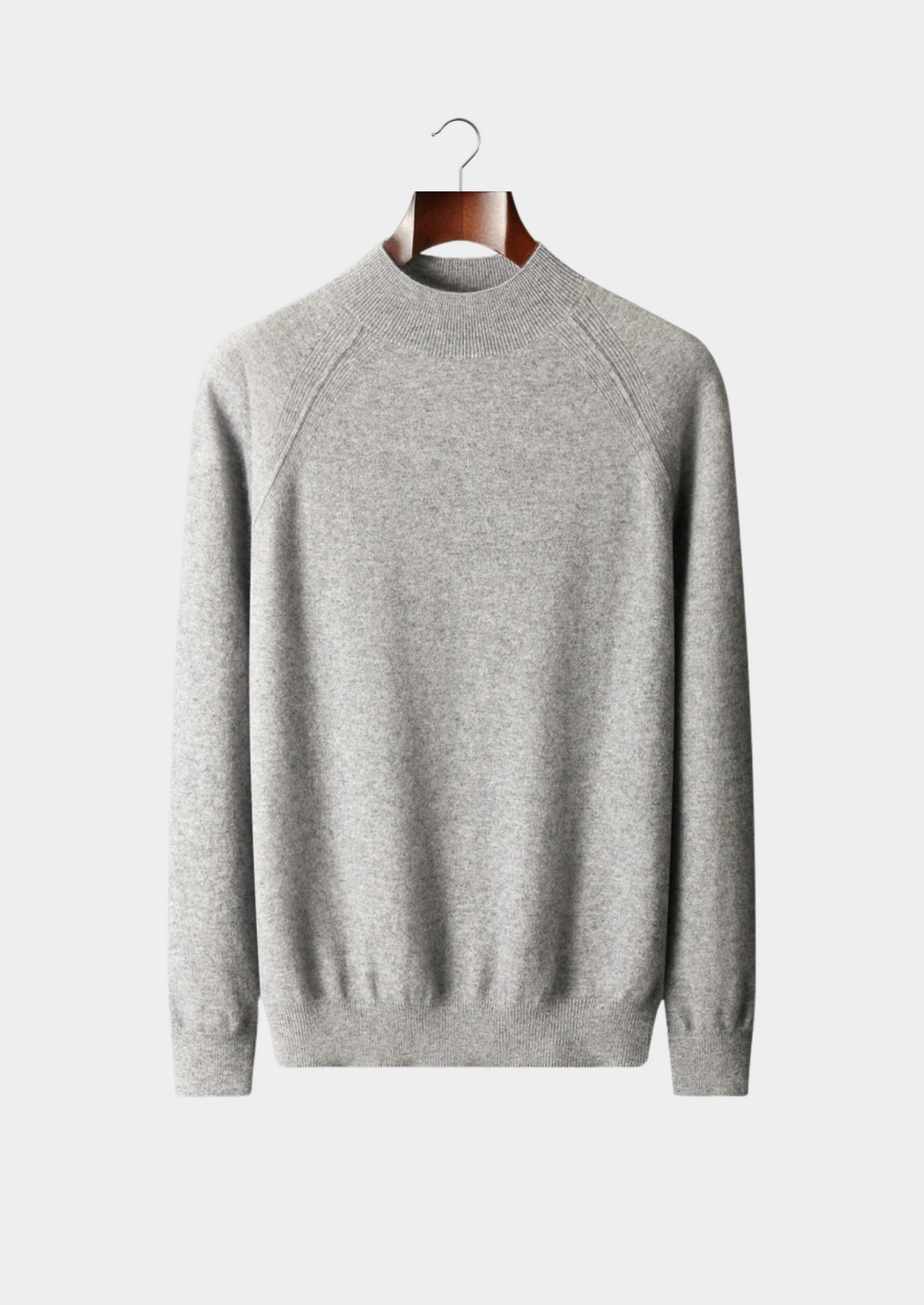 Pure Extra-Fine Merino Wool Raglan Mockneck | Auremmont
