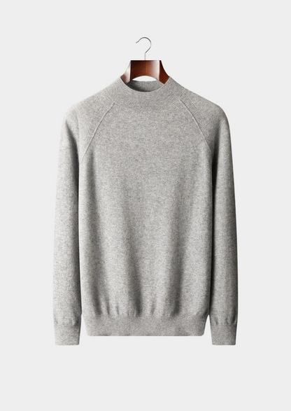 Pure Extra-Fine Merino Wool Raglan Mockneck | Auremmont