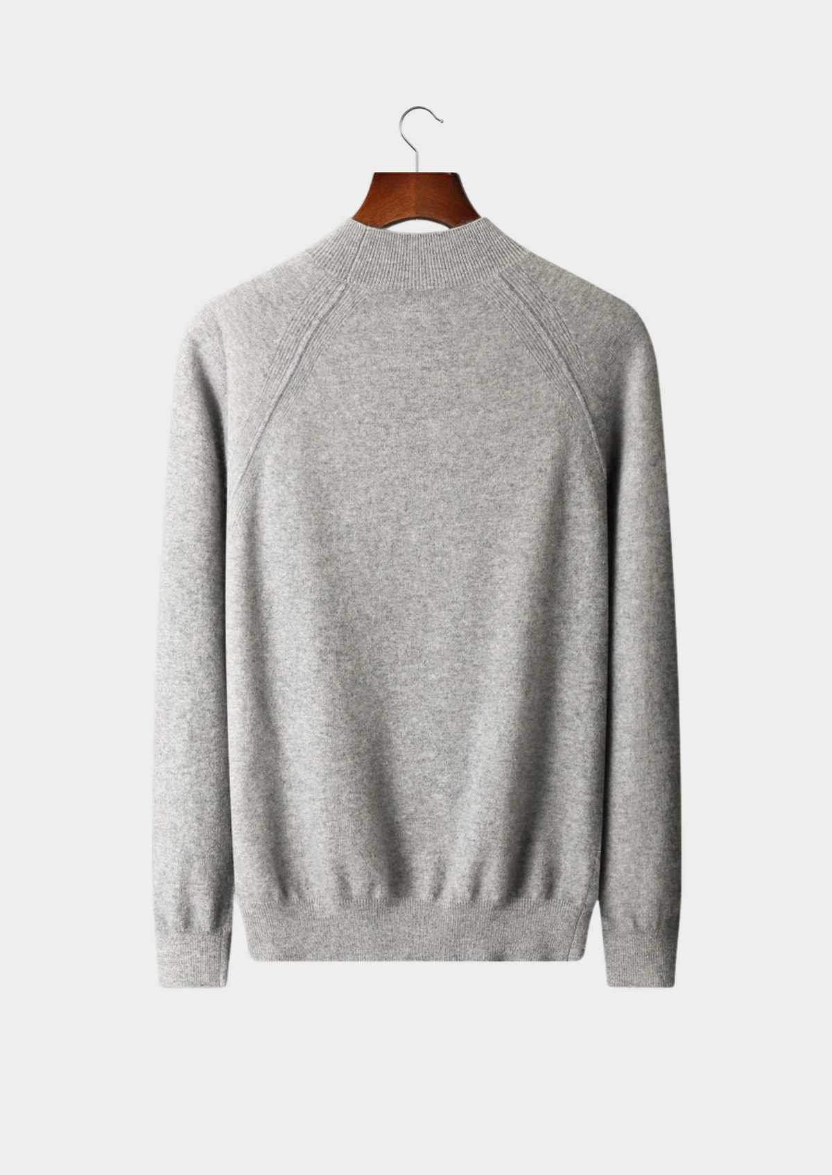 Pure Extra-Fine Merino Wool Raglan Mockneck | Auremmont