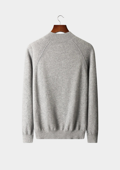 Pure Extra-Fine Merino Wool Raglan Mockneck | Auremmont