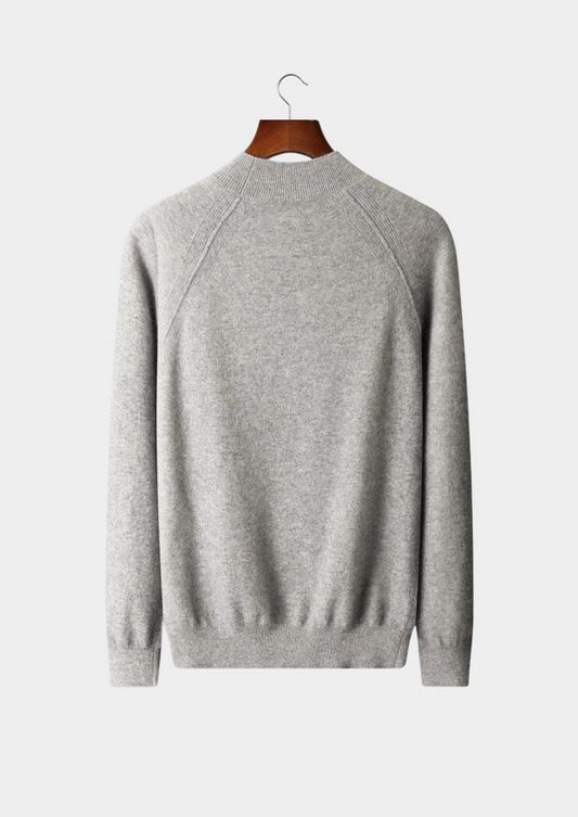 Pure Extra-Fine Merino Wool Raglan Mockneck | Auremmont