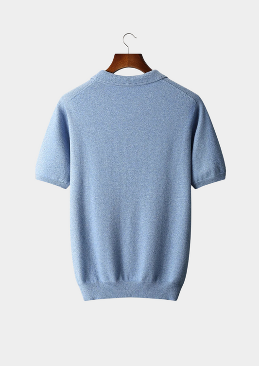 Premium Cashmere Classic Polo Shirt | Auremmont