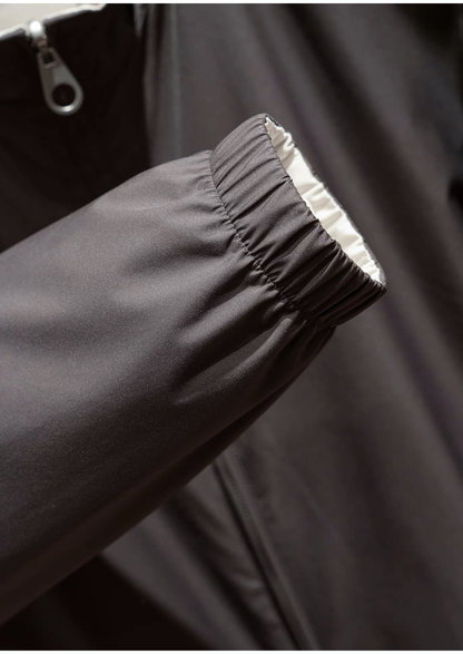 Fog Gray Technical Windbreaker Jacket | Auremmont