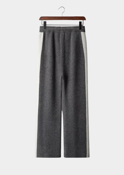 Pure Extra-Fine Merino Wool Wide Leisure Trousers | Auremmont