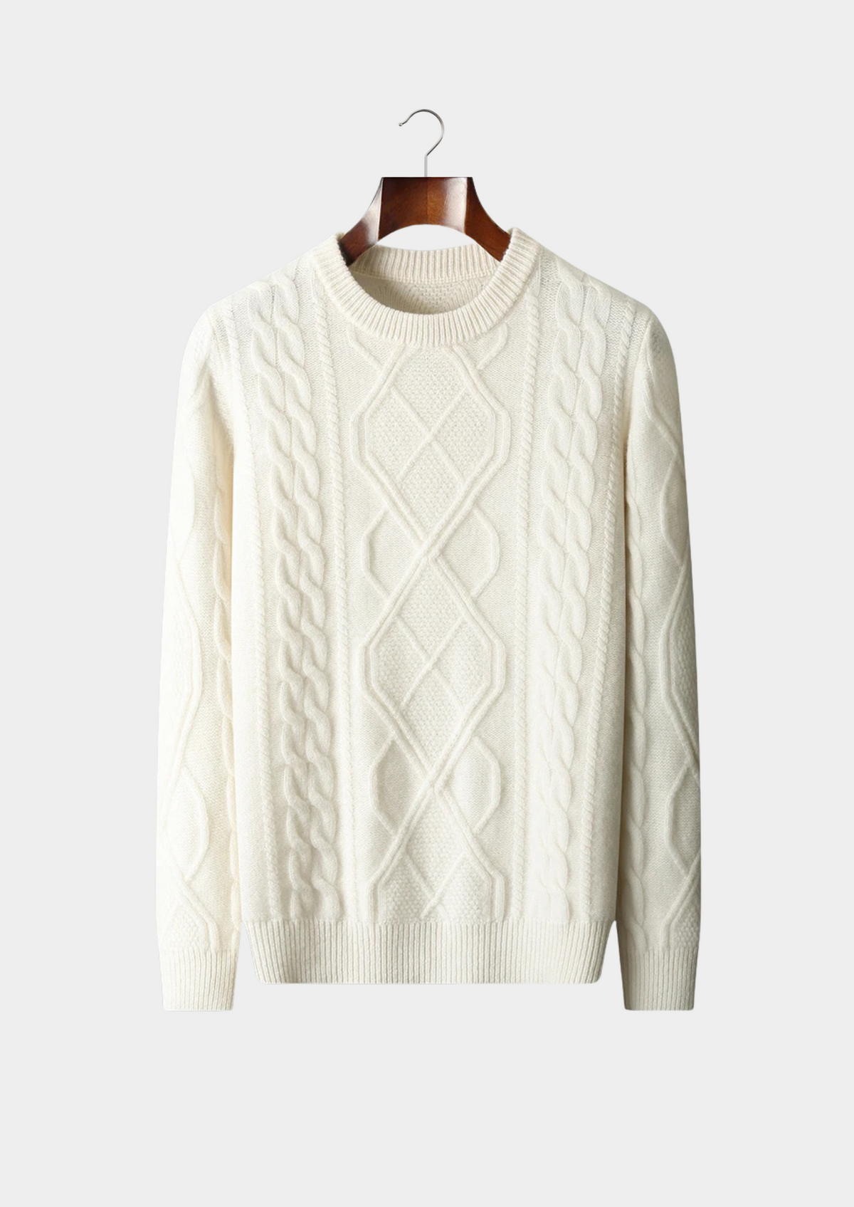 Pure Extra-Fine Merino Wool Wintertime Crewneck | Auremmont