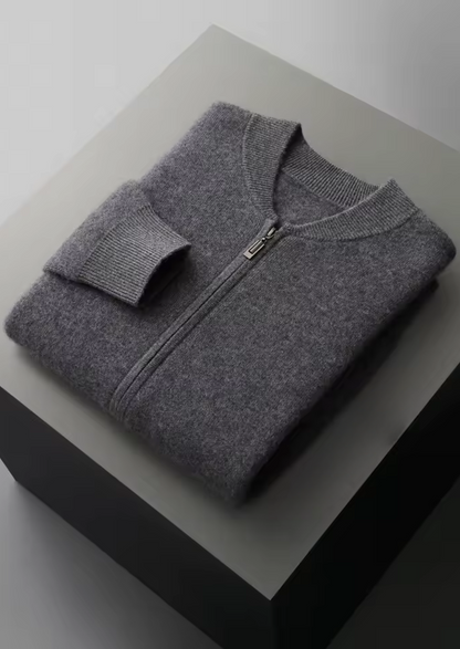 Pure Extra-Fine Merino Wool Dark Gray Falconi Set | Auremmont