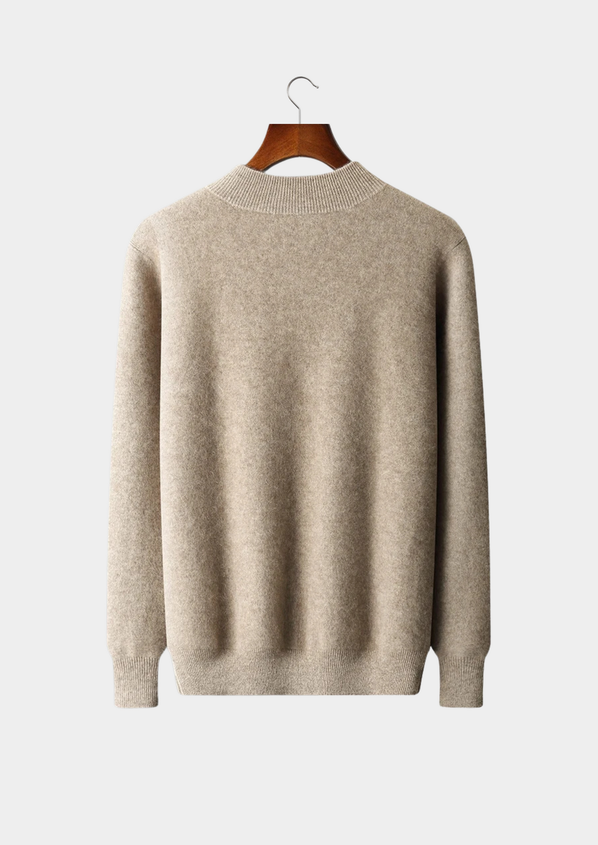 Premium Cashmere Two Tone Zip Cardigan | Auremmont