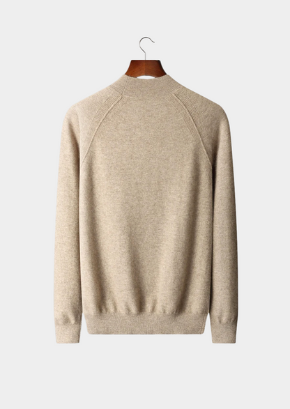 Pure Extra-Fine Merino Wool Raglan Mockneck | Auremmont