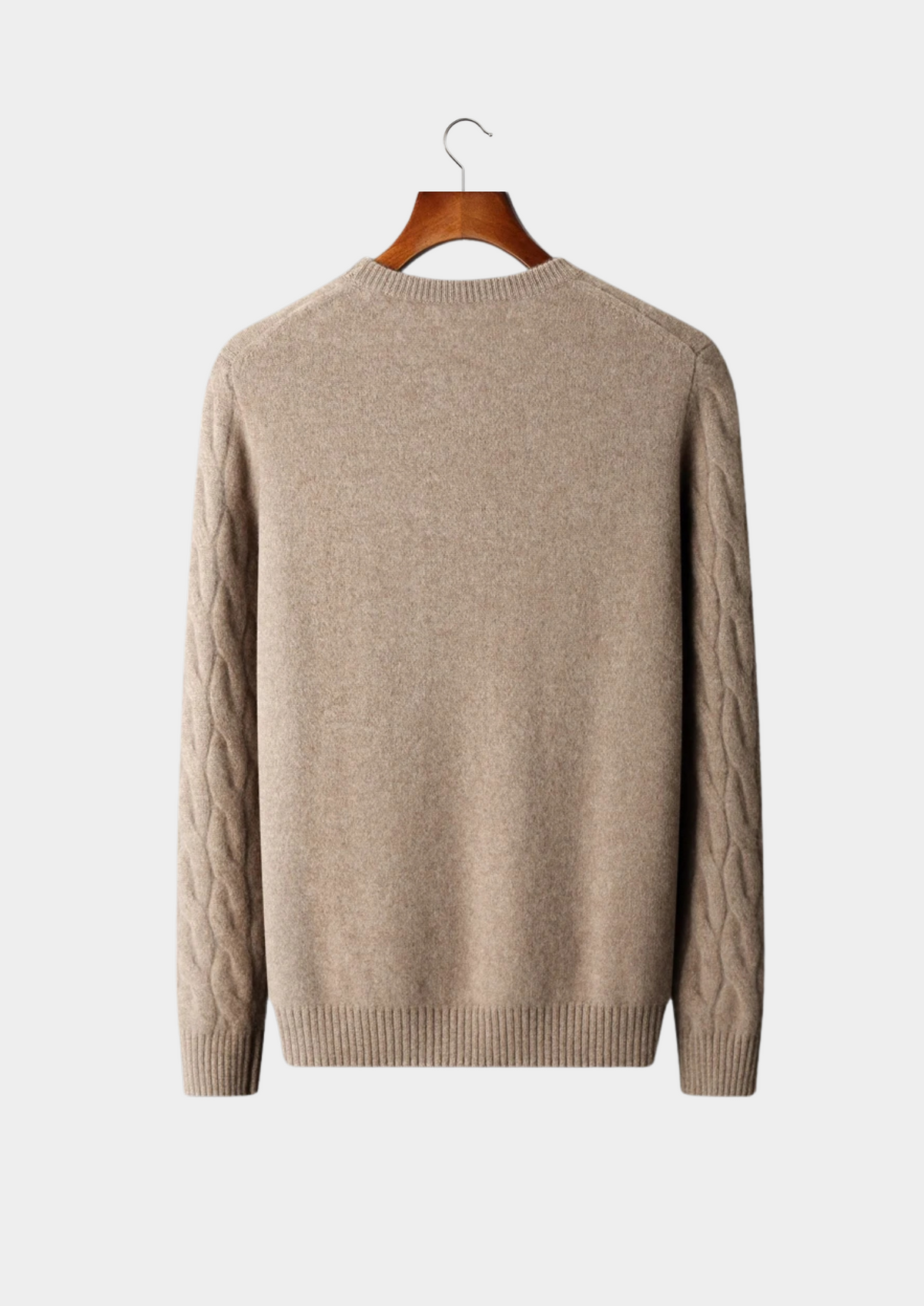 Premium Cashmere Cable Crewneck | Auremmont