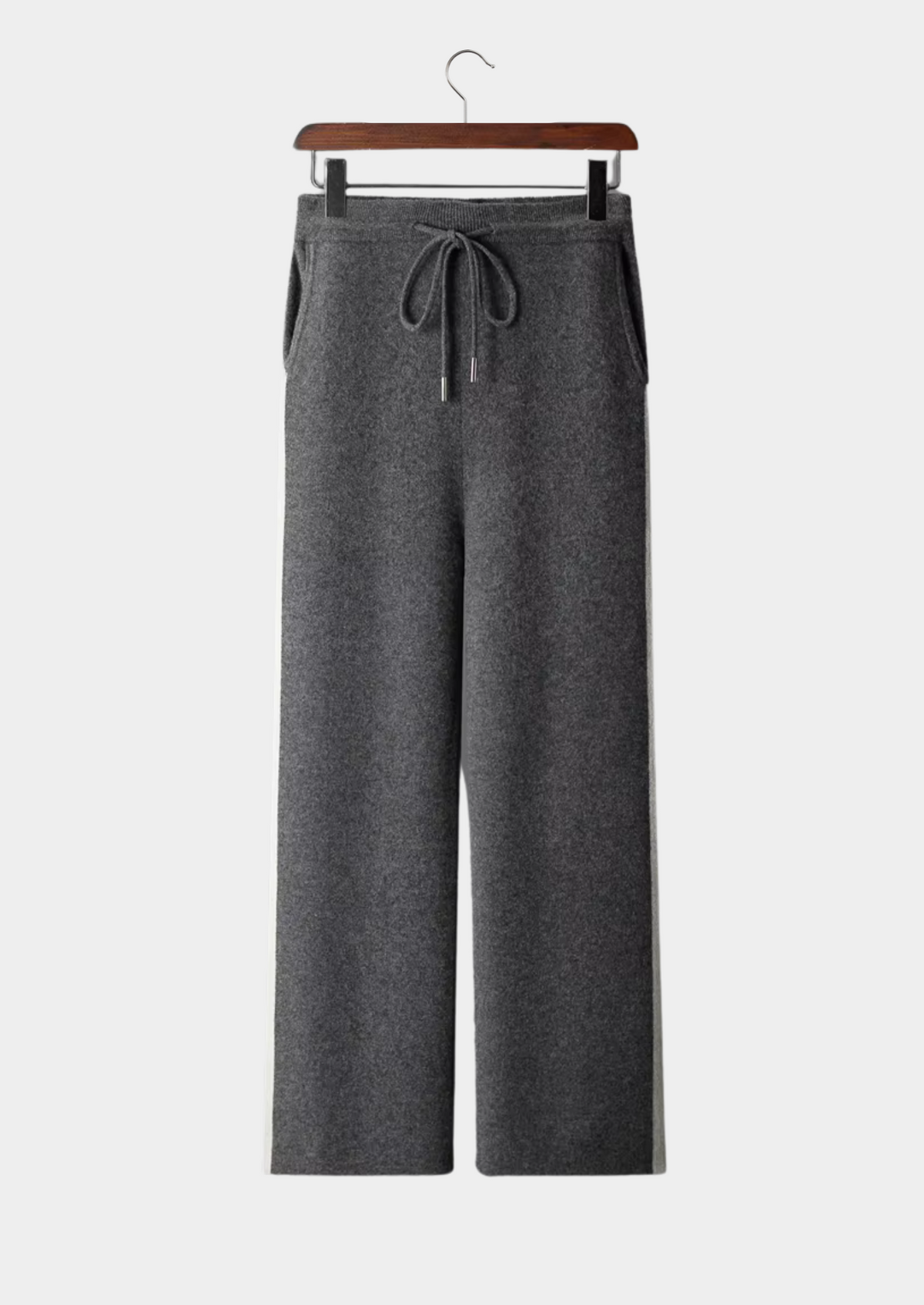 Pure Extra-Fine Merino Wool Wide Leisure Trousers | Auremmont