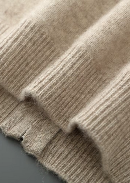 Pure Extra-Fine Merino Wool Zipper Cardigan | Auremmont