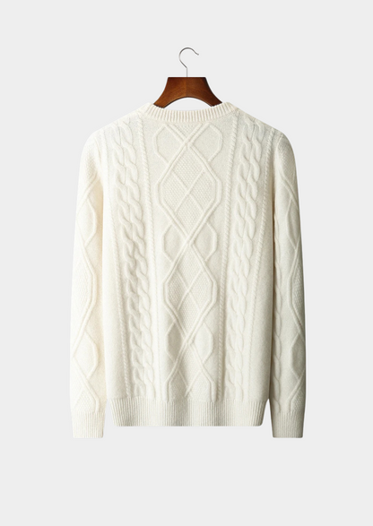 Pure Extra-Fine Merino Wool Wintertime Crewneck | Auremmont