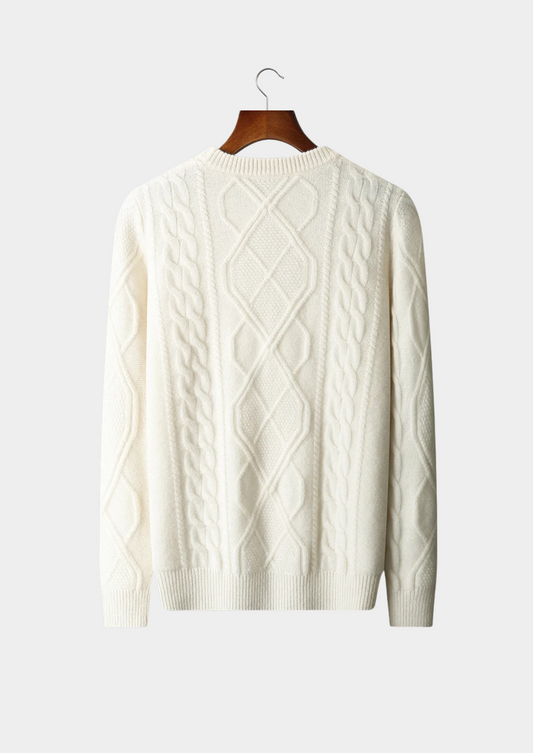 Pure Extra-Fine Merino Wool Wintertime Crewneck | Auremmont