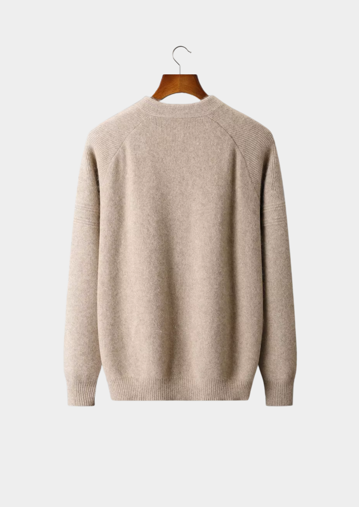 Pure Extra-Fine Merino Wool Ribbed Zip Cardigan | Auremmont
