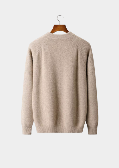 Pure Extra-Fine Merino Wool Ribbed Zip Cardigan | Auremmont